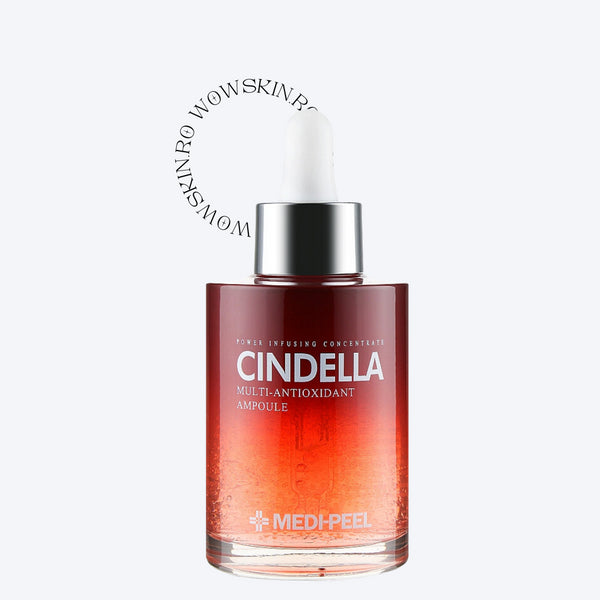 Descoperiți secretul unei pieli rezistente și strălucitoare cu MEDIPEEL CINDELLA Multi-Antioxidant Ampoule. Acest concentrat puternic exploatează puterea antioxidanților pentru a vă proteja și revitaliza pielea. Lichidul său bogat, de culoarea chihlimbarului, este găzduit într-o sticlă elegantă, simbolizând ingredientele de înaltă calitate care acționează pentru a combate factorii de stres din mediul înconjurător și pentru a spori strălucirea naturală a pielii